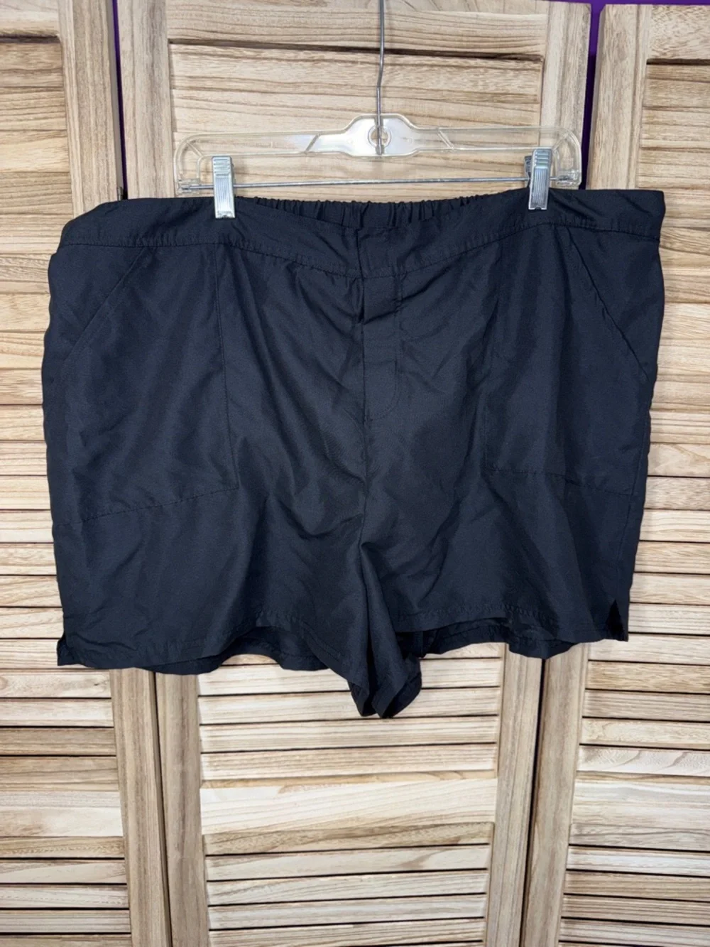 Swimsuits for all Shorts Black Athletic Classic Performance Light Weight Size 24